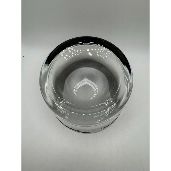 Mid Century Glass Ice Bucket Ombre Botanical Design - Dorothy Thorpe Style - Picture 4 of 10